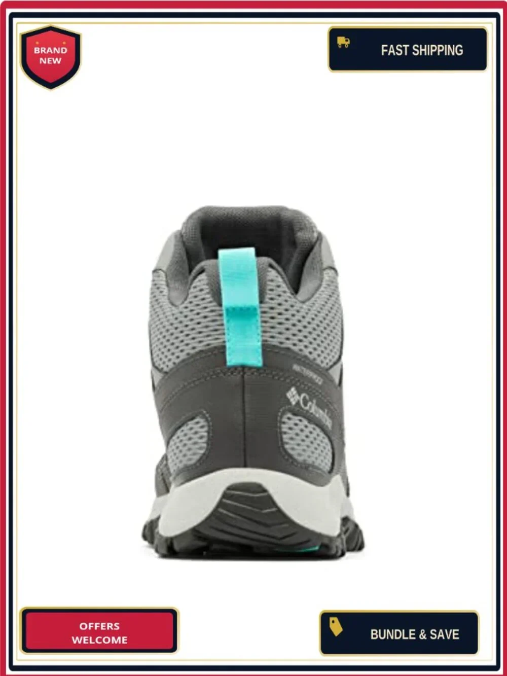 Columbia Women's Lace-Up Hiking Shoes Waterproof Winter Boots Omni-Tech